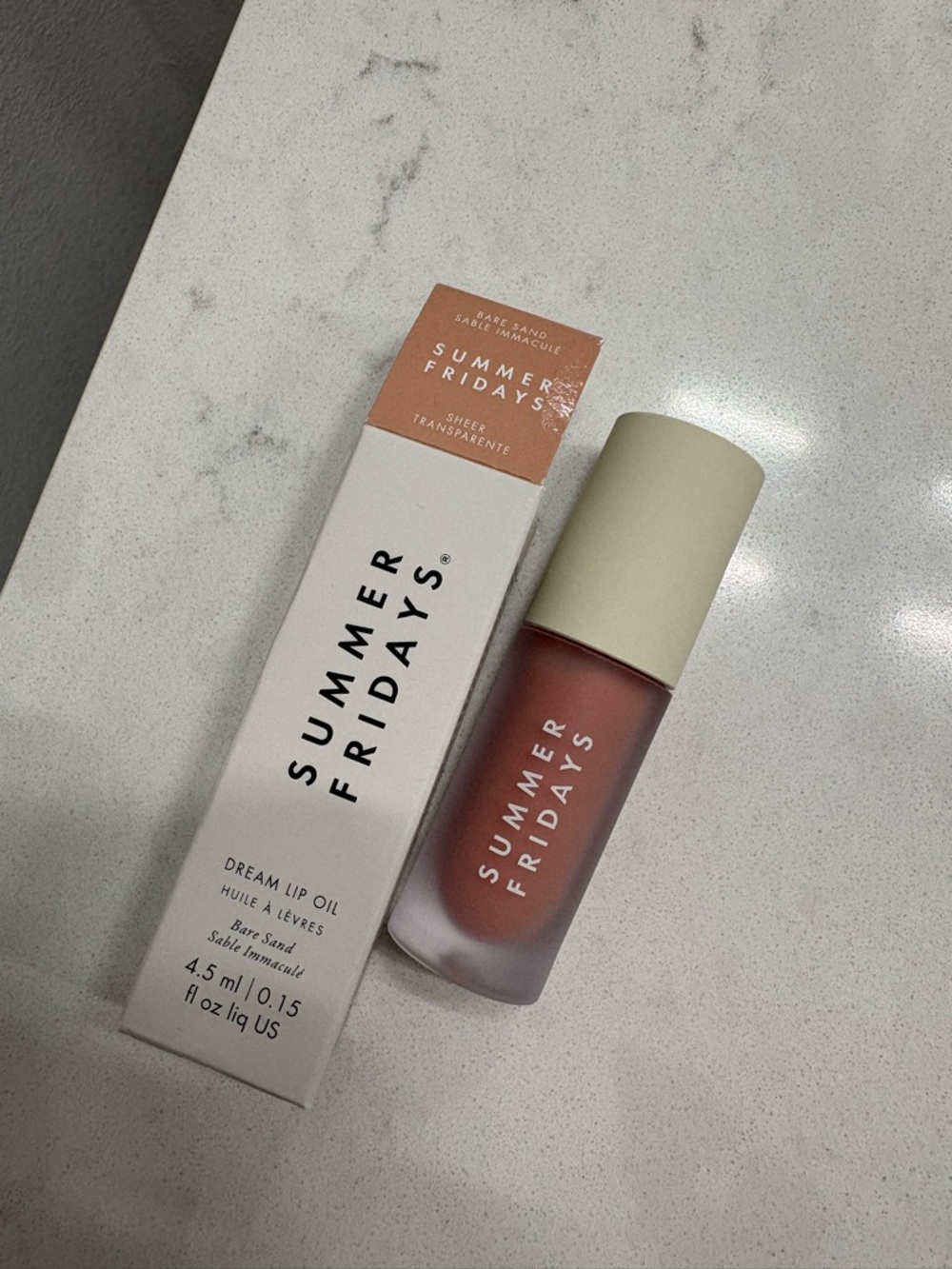 Summer Fridays Dream Lip Oil — Bare Sand Beige-Pink